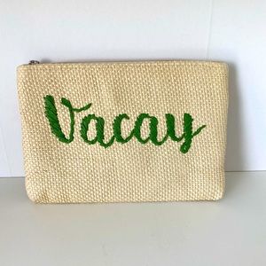 South Beach “Vaca” Beach Straw Clutch
